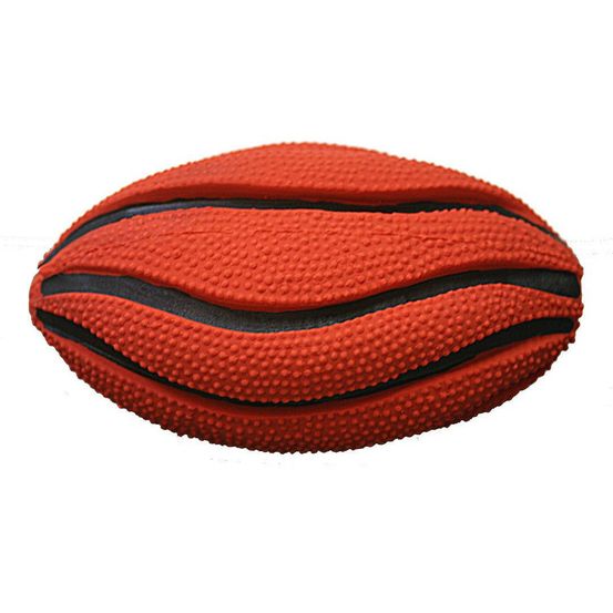 Ballon de rugby sonore pour chiens jouet en latex naturel