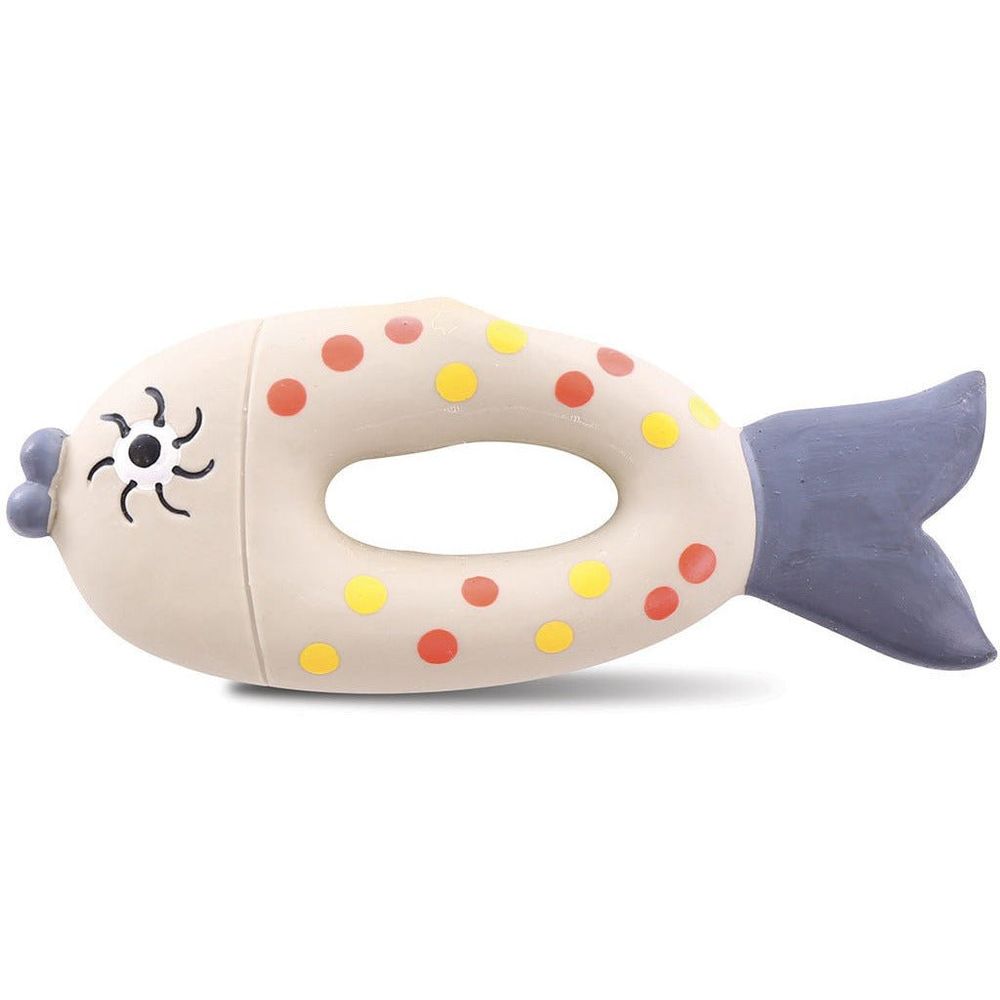 Poisson sonore arlequin pour chiens & chats en latex naturel