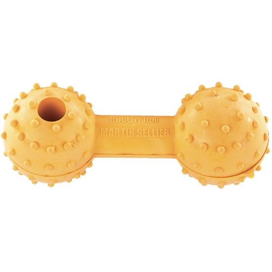 Haltère distributeur de friandises pour chiens coloris suivant disponibilité