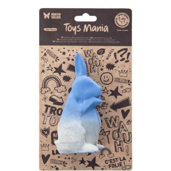 Lapin sonore pour chiens en latex naturel - jouet peint à la main