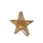Étoile décorative sisine star 40 lumière blanche chaude par câble collection intérieur 40x12,5x40cm