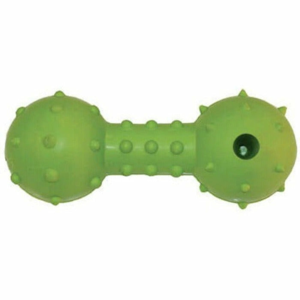 Jouet distributeur friandises haltères picots pour chiens