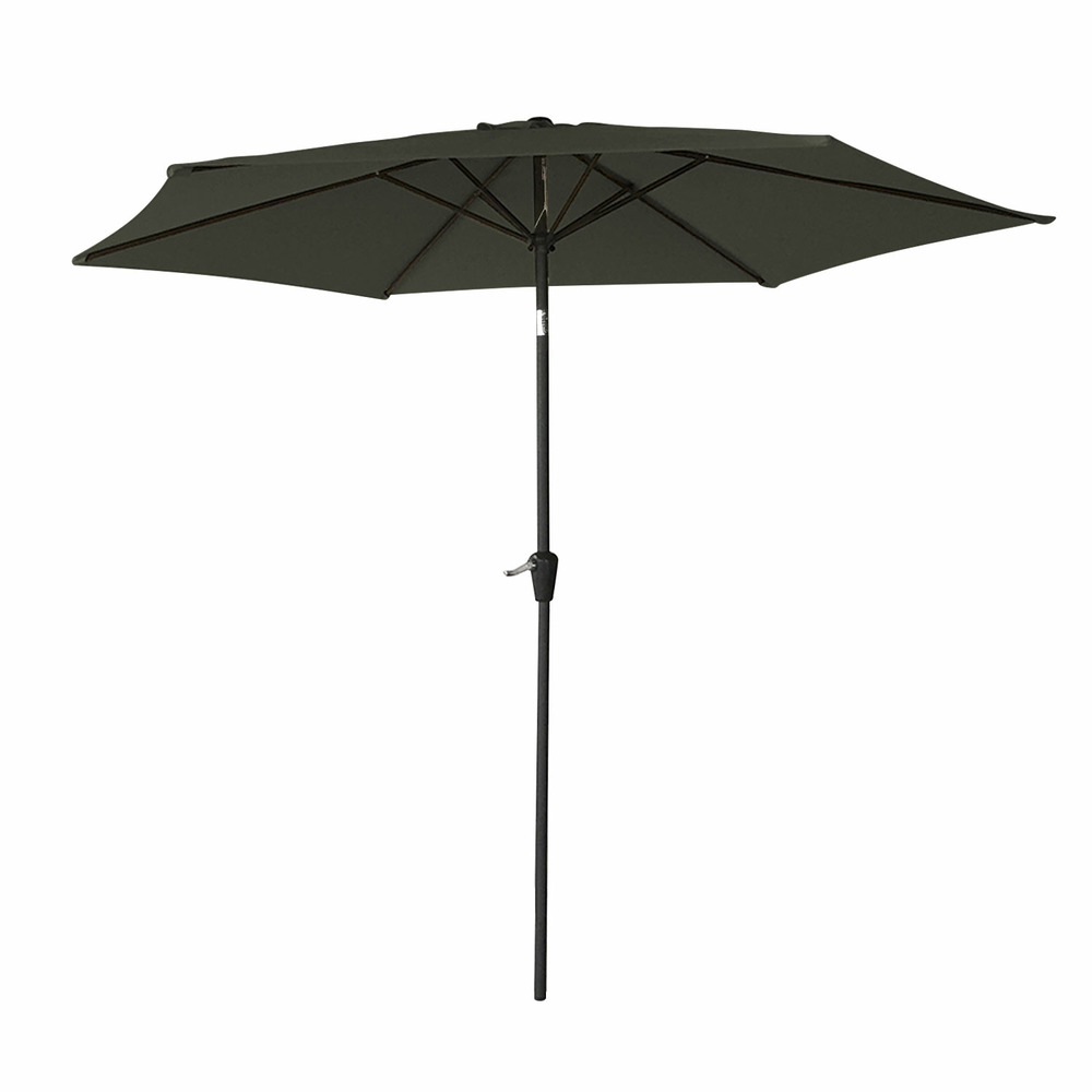 Parasol droit hapuna rond 2,70m de diamètre gris