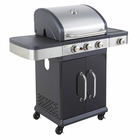 Cook'in garden - barbecue au gaz fidgi 3 - 3 brûleurs + réchaud 11,5kw
