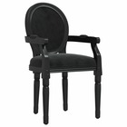 Chaise à manger noir 54x56x96,5 cm velours