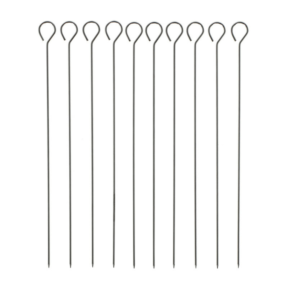 Lot de 10 pics à brochette inox