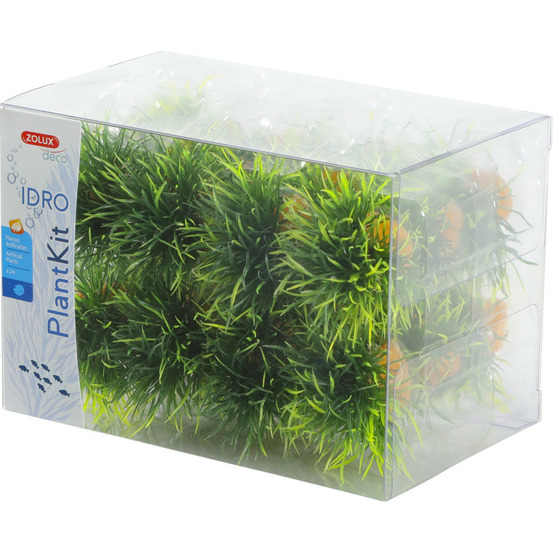 24 petits buissons déco plant kit idro hauteur 3 cm ø 3.5 cm environ, aquar