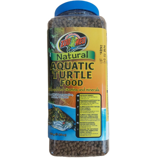 Nourriture pour tortues aquatiques – formule pour nouveau-nés 425g