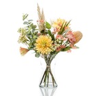 Bouquet artificiel soft focus 65 cm multicolore