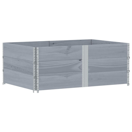 Jardinière d'extérieur gris 150x100 cm bois de pin massif