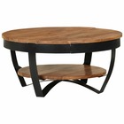 Table basse 65x65x32 cm bois d'acacia solide
