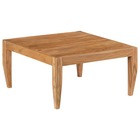 Table basse bois d'acacia massif 80 x 80 x 41 cm marron
