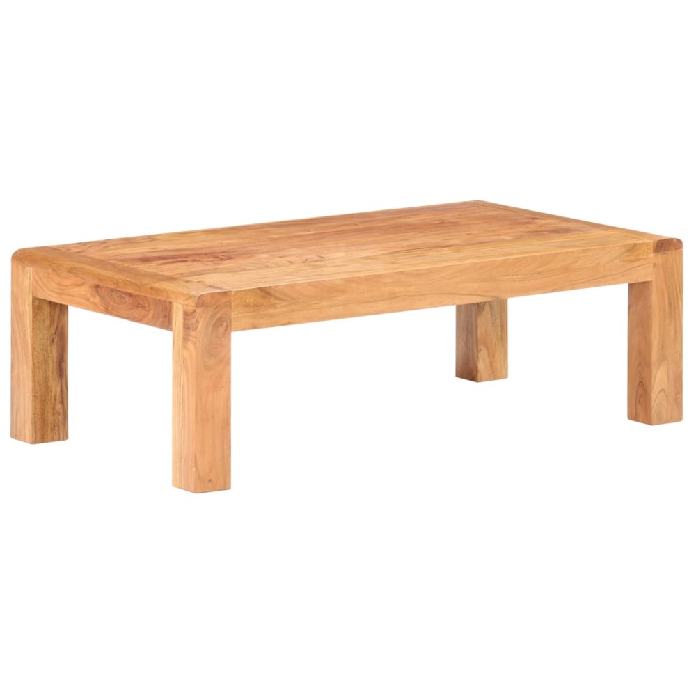 Table basse 110x60x35 cm bois d'acacia massif et finition miel