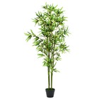 Plante artificielle avec pot bambou 175 cm vert