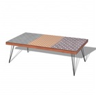 Table basse 120 x 60 x 38 cm marron