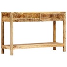 Table console 120 x 35 x 75 cm bois de manguier massif