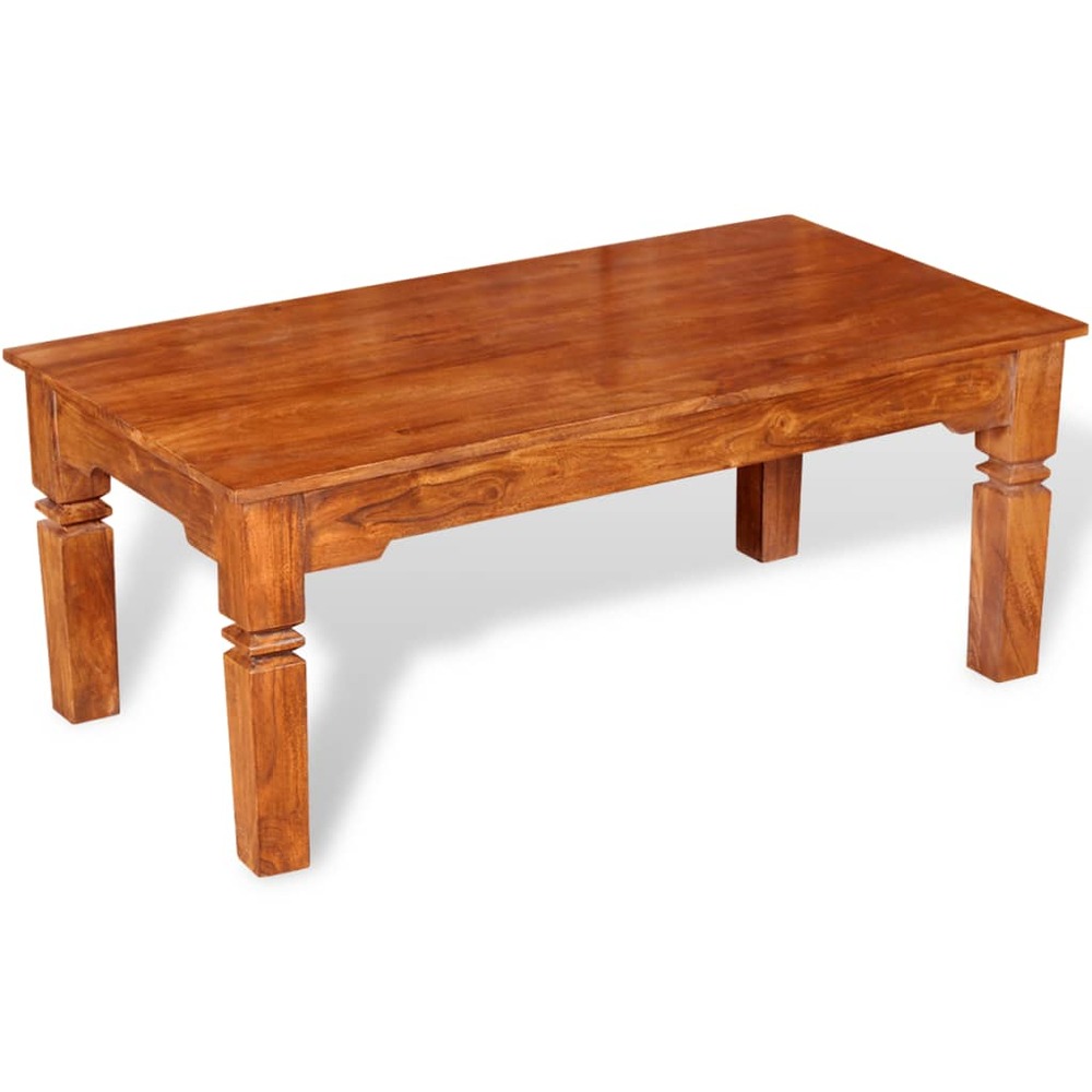 Table basse bois massif 110 x 60 x 45 cm