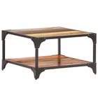 Table basse 60x60x35 cm bois de récupération massif