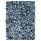 Tapis shaggy denim 120x170 cm bleu