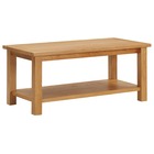 Table basse 90x45x40 cm bois de chêne massif