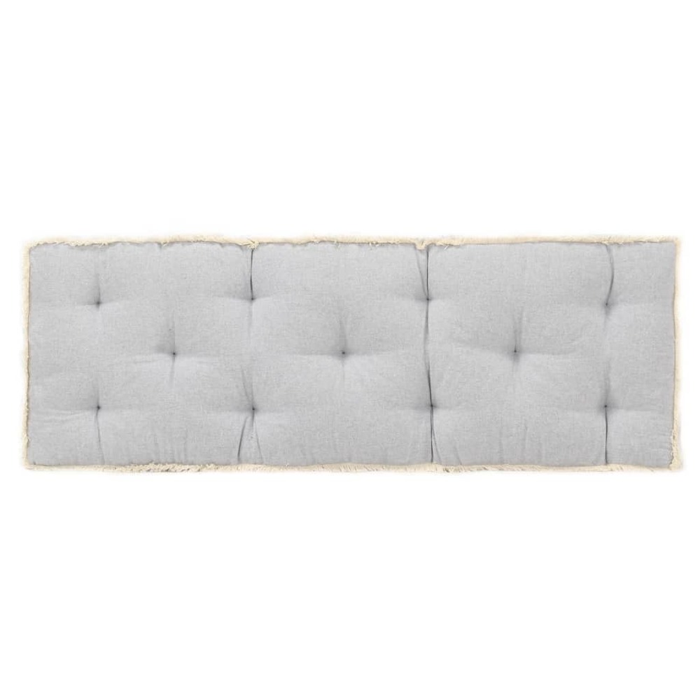 Coussin de canapé palette gris 120x40x7 cm