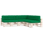 Coussins de canapé palette 7 pcs vert