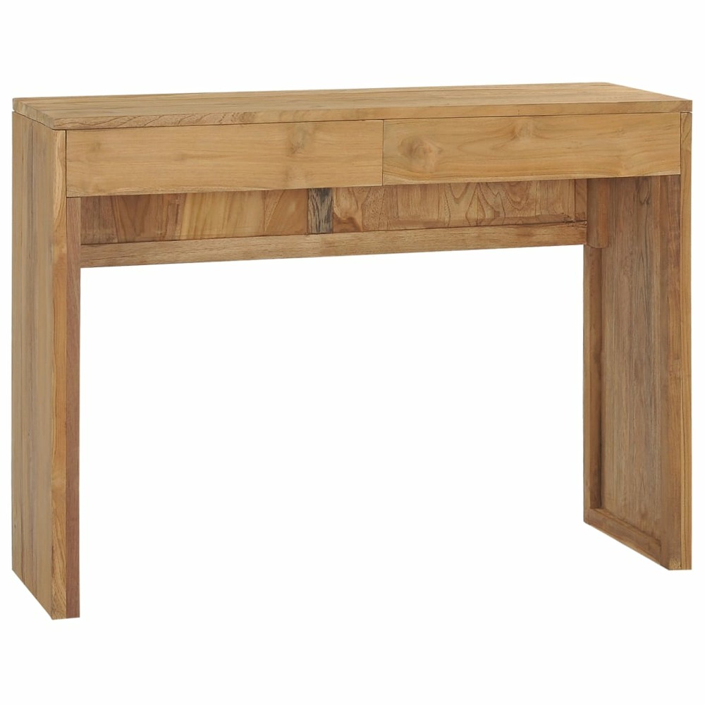Table console 100x35x75 cm bois de teck massif