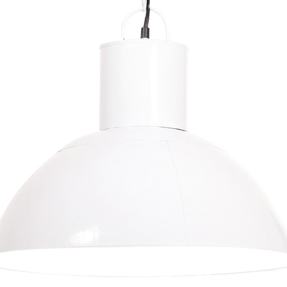 Lampe suspendue 25 w blanc rond 48 cm e27