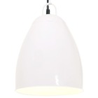 Lampe suspendue industrielle 25 w blanc rond 32 cm e27