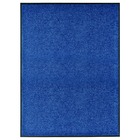 Paillasson lavable bleu 90x120 cm