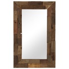Miroir bois de récupération massif 50 x 80 cm