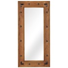 Miroir bois d'acacia massif 50 x 110 cm