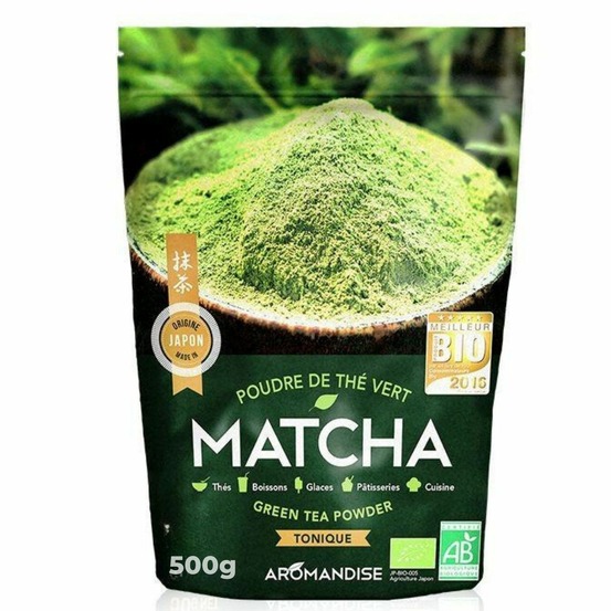 Poudre de thé vert bio japonais matcha 500 g