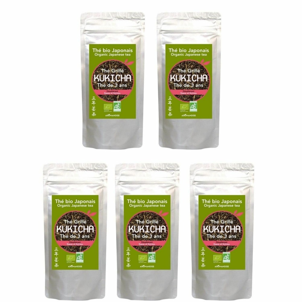 Brindilles de thé vert bio japonais kukicha 400 g