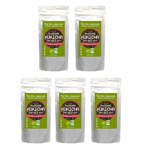 Brindilles de thé vert bio japonais kukicha 400 g