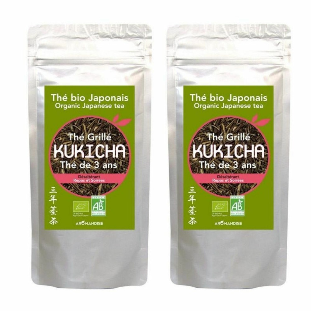Brindilles de thé vert bio japonais kukicha 160 g