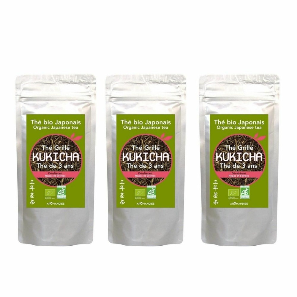 Brindilles de thé vert bio japonais kukicha 240 g