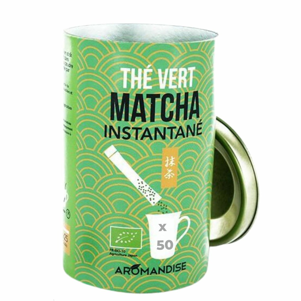 Thé vert matcha instantané 50 sticks