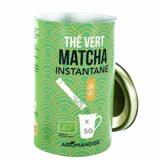 Thé vert matcha instantané 50 sticks