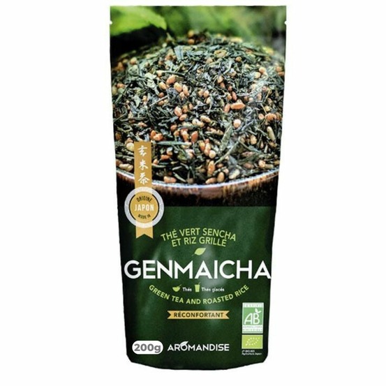 Thé vert bio et riz complet genmaicha 200 g