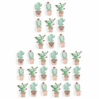 27 stickers 3d cactus mexicains 4,5 cm