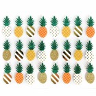 24 stickers 3d ananas 4,5 cm