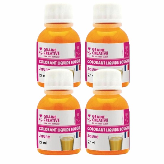 Colorant pour bougie 108 ml - jaune