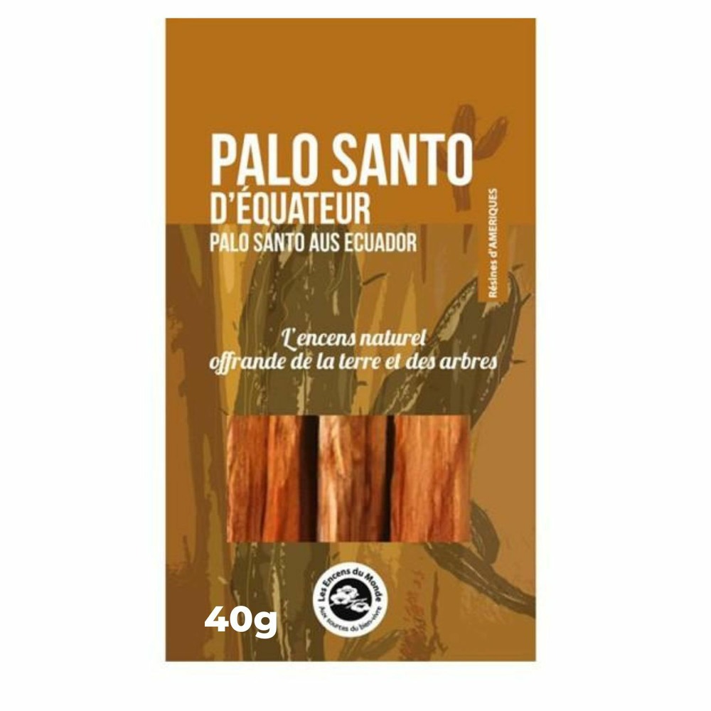 Bâtonnets de bois palo santo à brûler 40 g