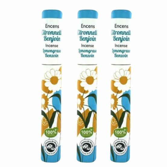 Encens végétal citronnelle et benjoin 90 bâtonnets de 30 min