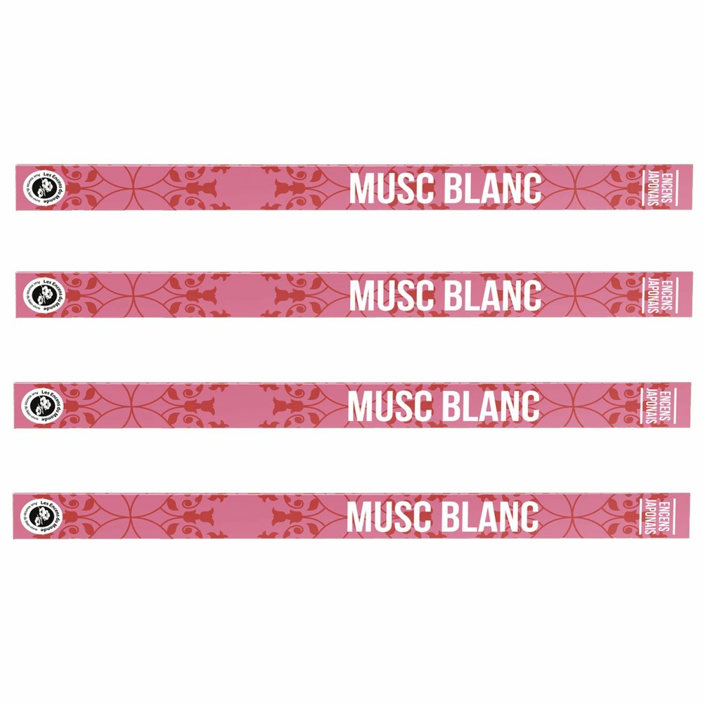 Encens japonais musc blanc 48 bâtonnets de 50 min