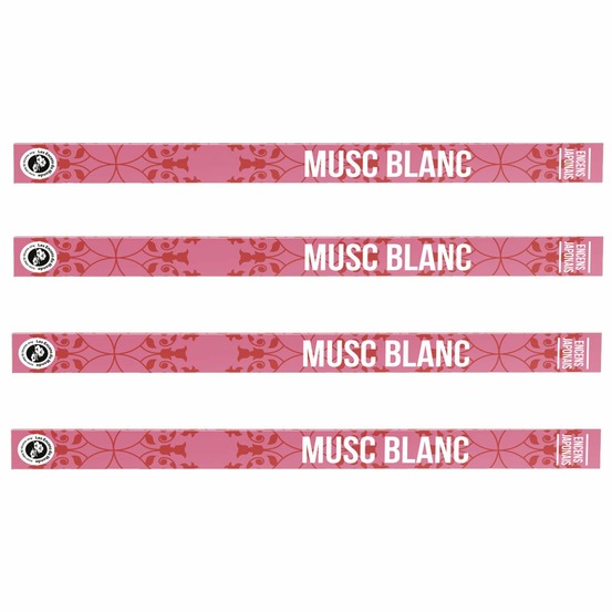 Encens japonais musc blanc 48 bâtonnets de 50 min