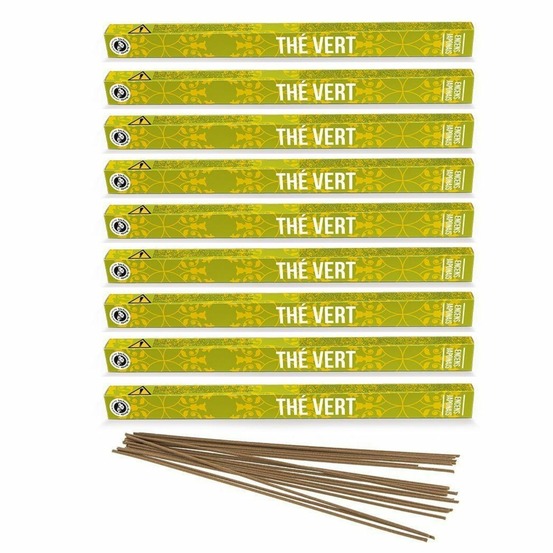 Encens japonais thé vert 108 bâtonnets 50 min