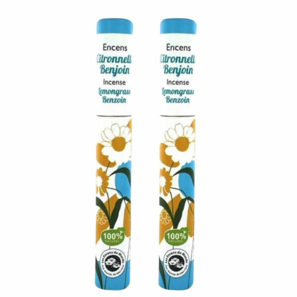 Encens végétal citronnelle et benjoin 60 bâtonnets de 30 min