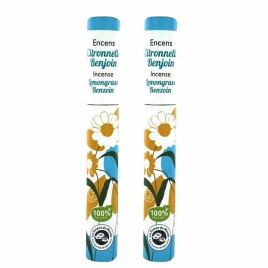 Encens végétal citronnelle et benjoin 60 bâtonnets de 30 min
